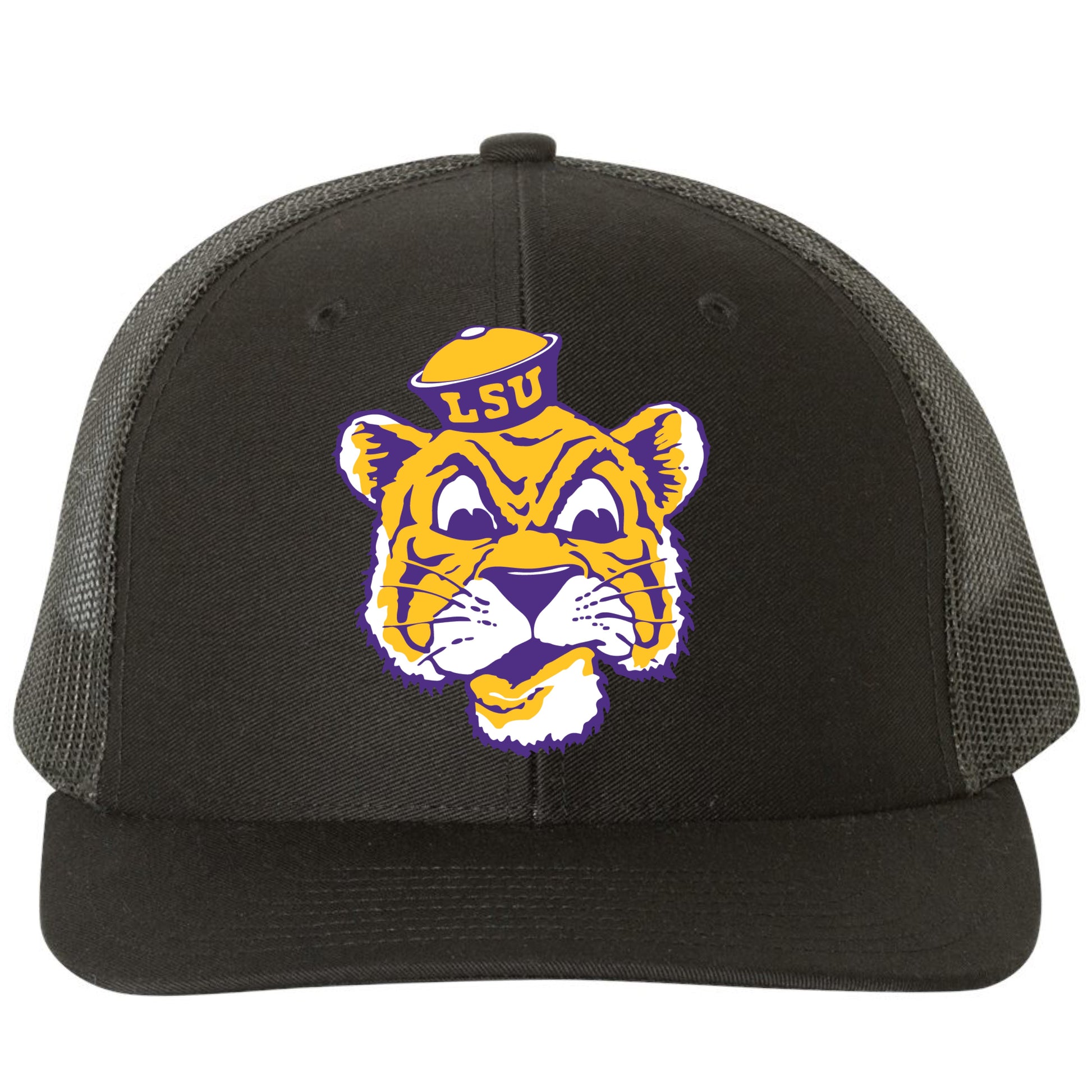 LSU Sailor Mike 3D Snapback Trucker Hat- Black - Ten Gallon Hat Co.