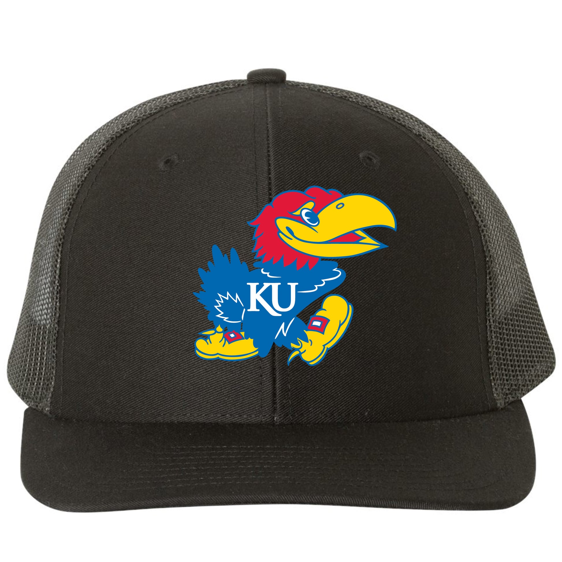 Kansas Jayhawks 3D Snapback Trucker Hat- Black - Ten Gallon Hat Co.