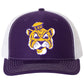 LSU Sailor Mike Classic 3D Snapback Trucker Hat- Purple/ White - Ten Gallon Hat Co.