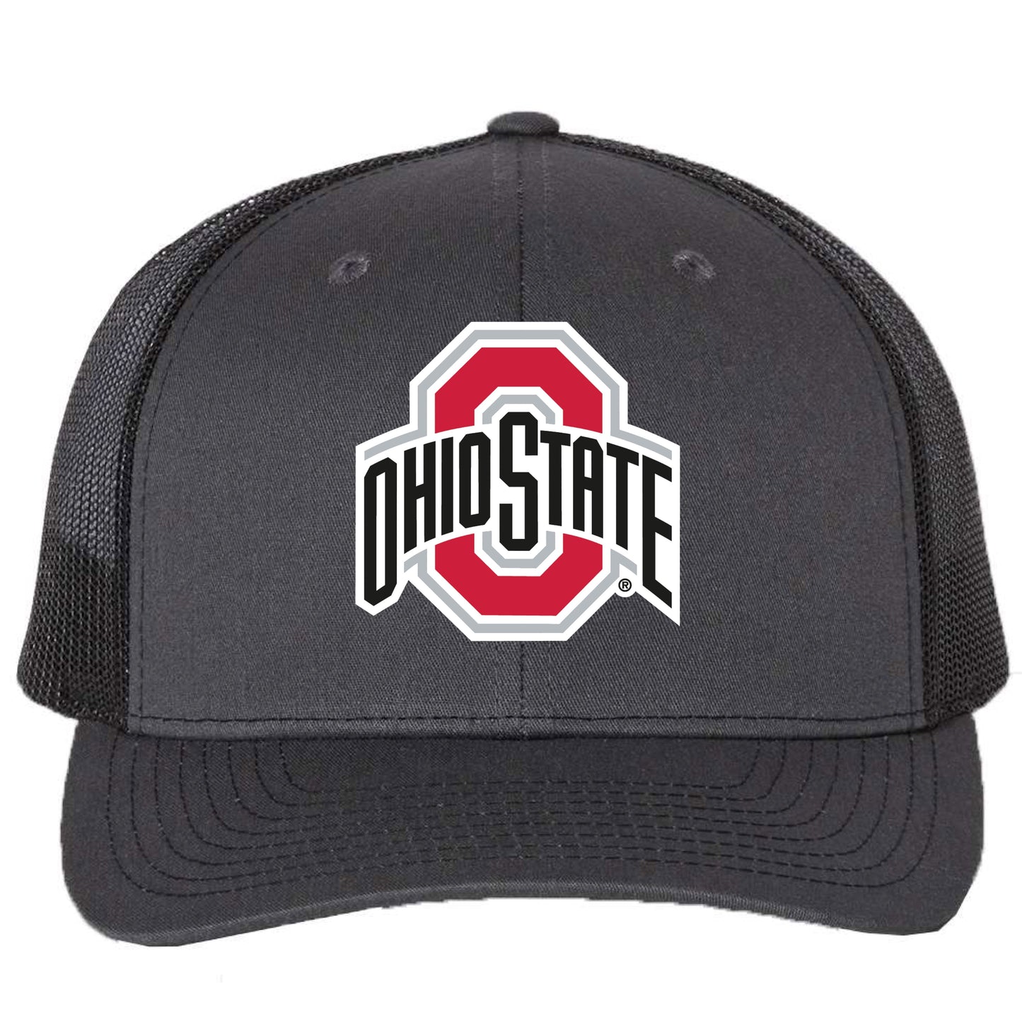 Ohio State Buckeyes 3D YP Snapback Trucker Hat- Charcoal - Ten Gallon Hat Co.