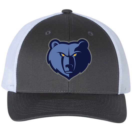 Memphis Grizzlies 3D Snapback Trucker Hat- Charcoal/ White - Ten Gallon Hat Co.