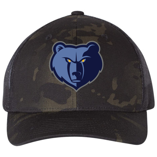 Memphis Grizzlies 3D YP Snapback Trucker Hat- Multicam Black/ Black - Ten Gallon Hat Co.