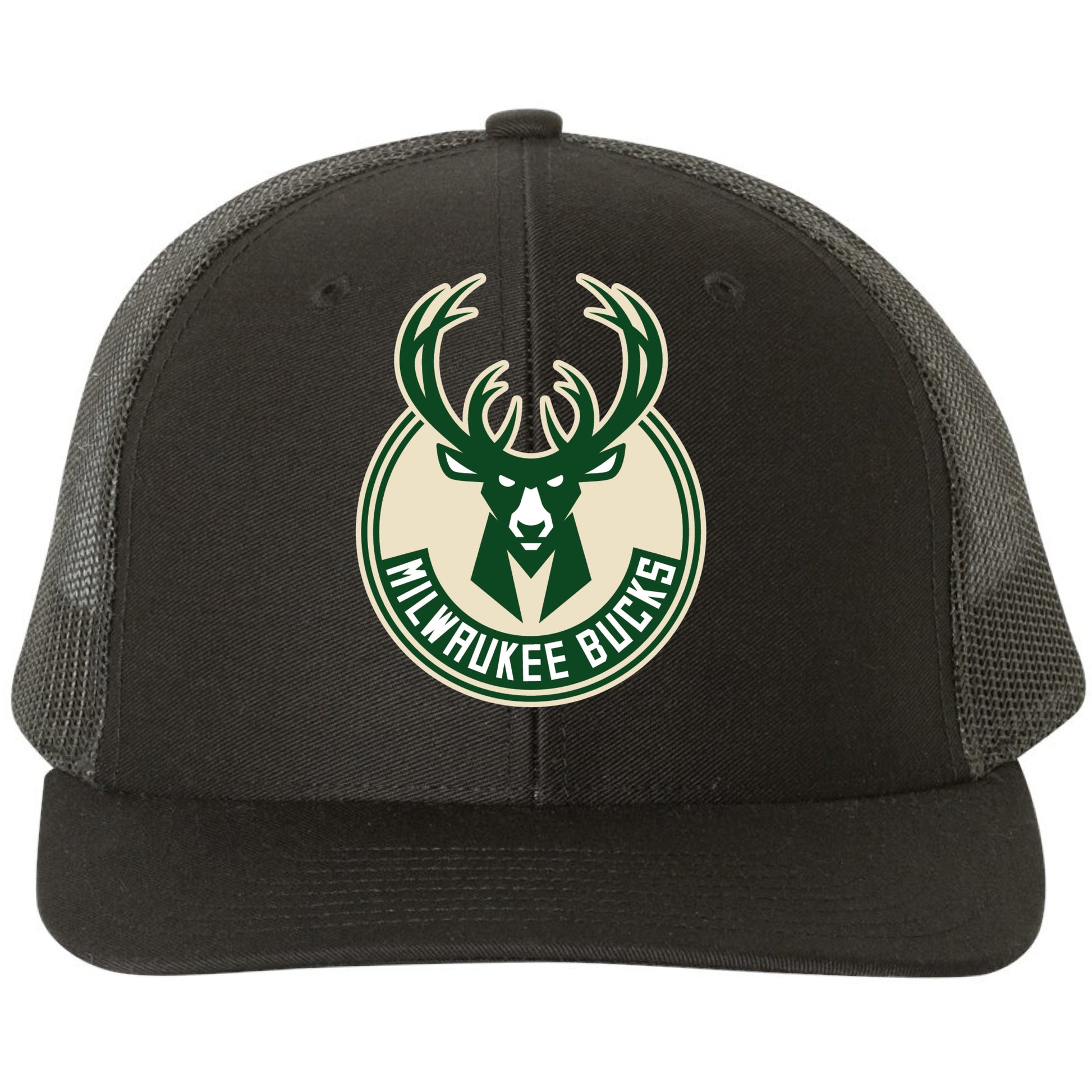 Milwaukee Bucks 3D Snapback Trucker Hat- Black - Ten Gallon Hat Co.