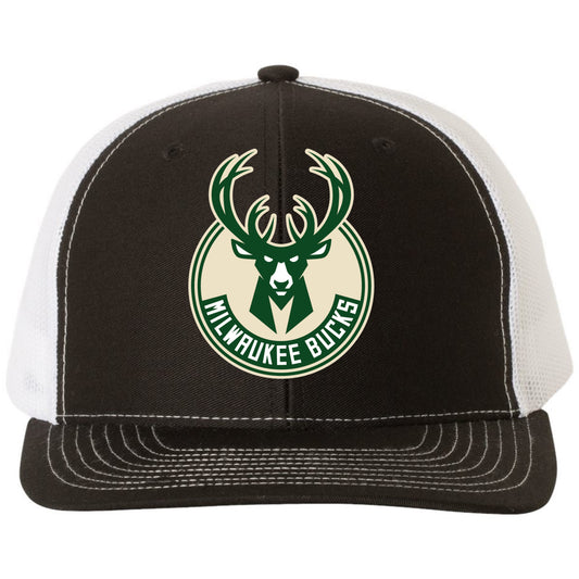 Milwaukee Bucks 3D YP Snapback Trucker Hat- Black/ White - Ten Gallon Hat Co.