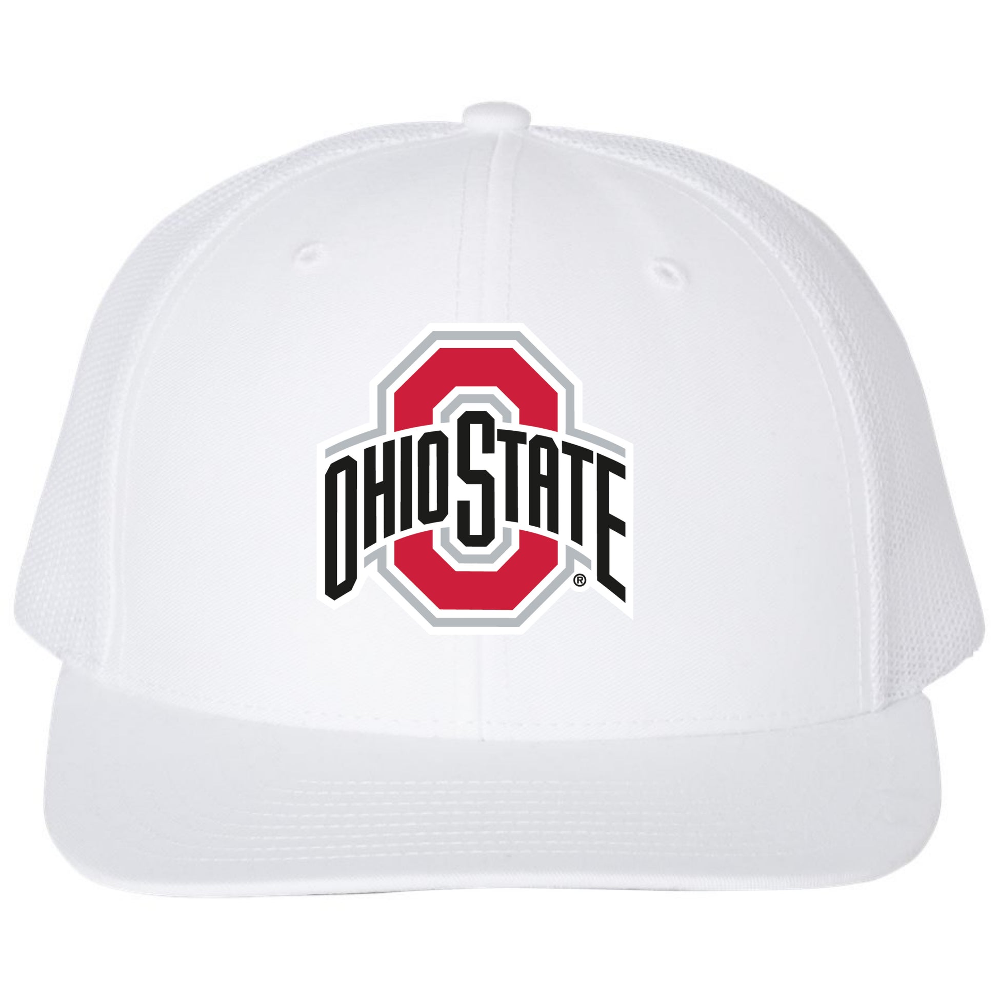 Ohio State Buckeyes 3D YP Snapback Trucker Hat- White - Ten Gallon Hat Co.