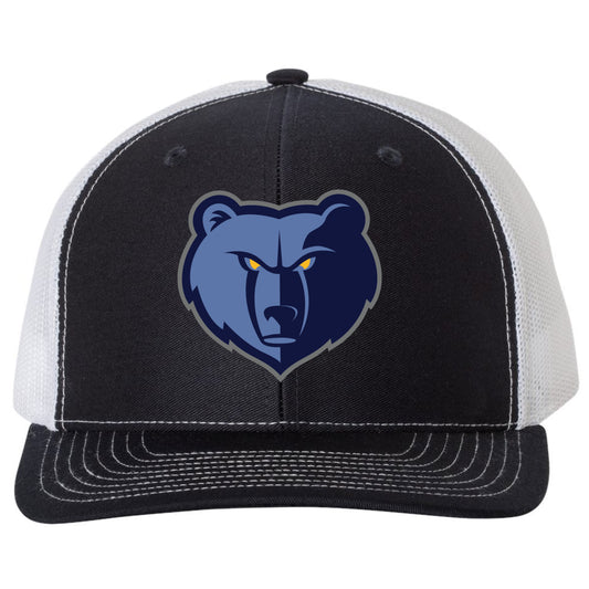 Memphis Grizzlies 3D Snapback Trucker Hat- Navy/ White - Ten Gallon Hat Co.