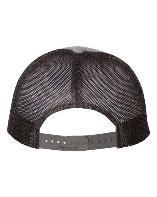 Arkansas Razorbacks Classic 3D PVC Rubber Patch Hat- Heather Grey/ Dark Charcoal - Ten Gallon Hat Co.