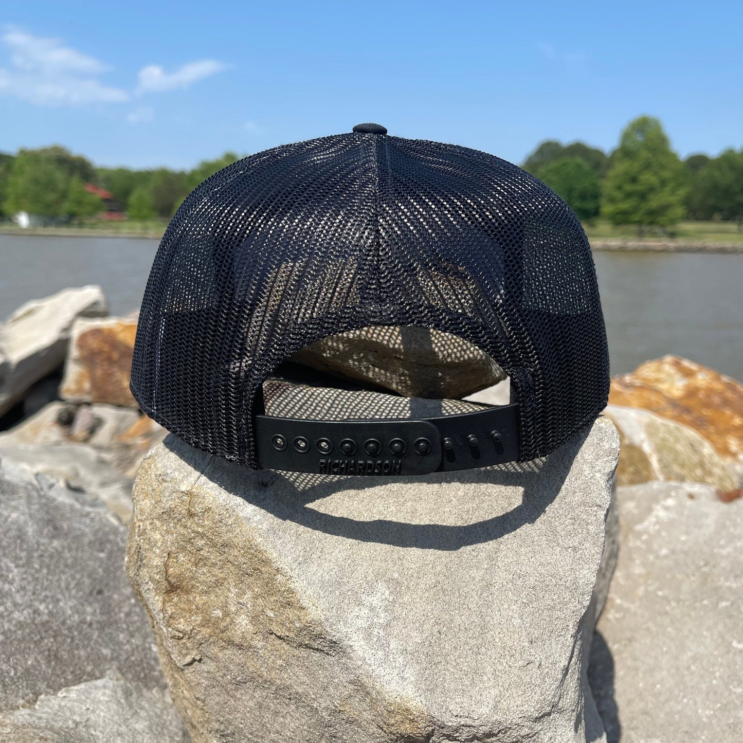 AT4 3D Topo Snapback Seven-Panel Trucker Hat- Heather Grey/ Black - Ten Gallon Hat Co.