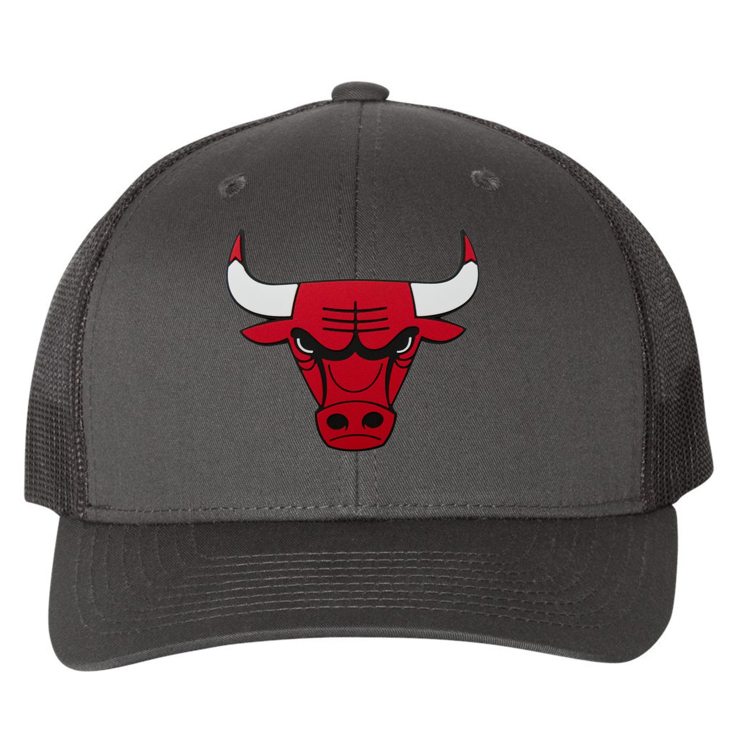 Chicago Bulls 3D Snapback Trucker Hat- Charcoal/ Black - Ten Gallon Hat Co.