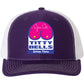 Titty Bells 3D Snapback Trucker Hat- Purple/ White - Ten Gallon Hat Co.