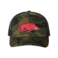 Arkansas Razorbacks Classic 3D YP Snapback Trucker Hat- Army Camo/ Black - Ten Gallon Hat Co.