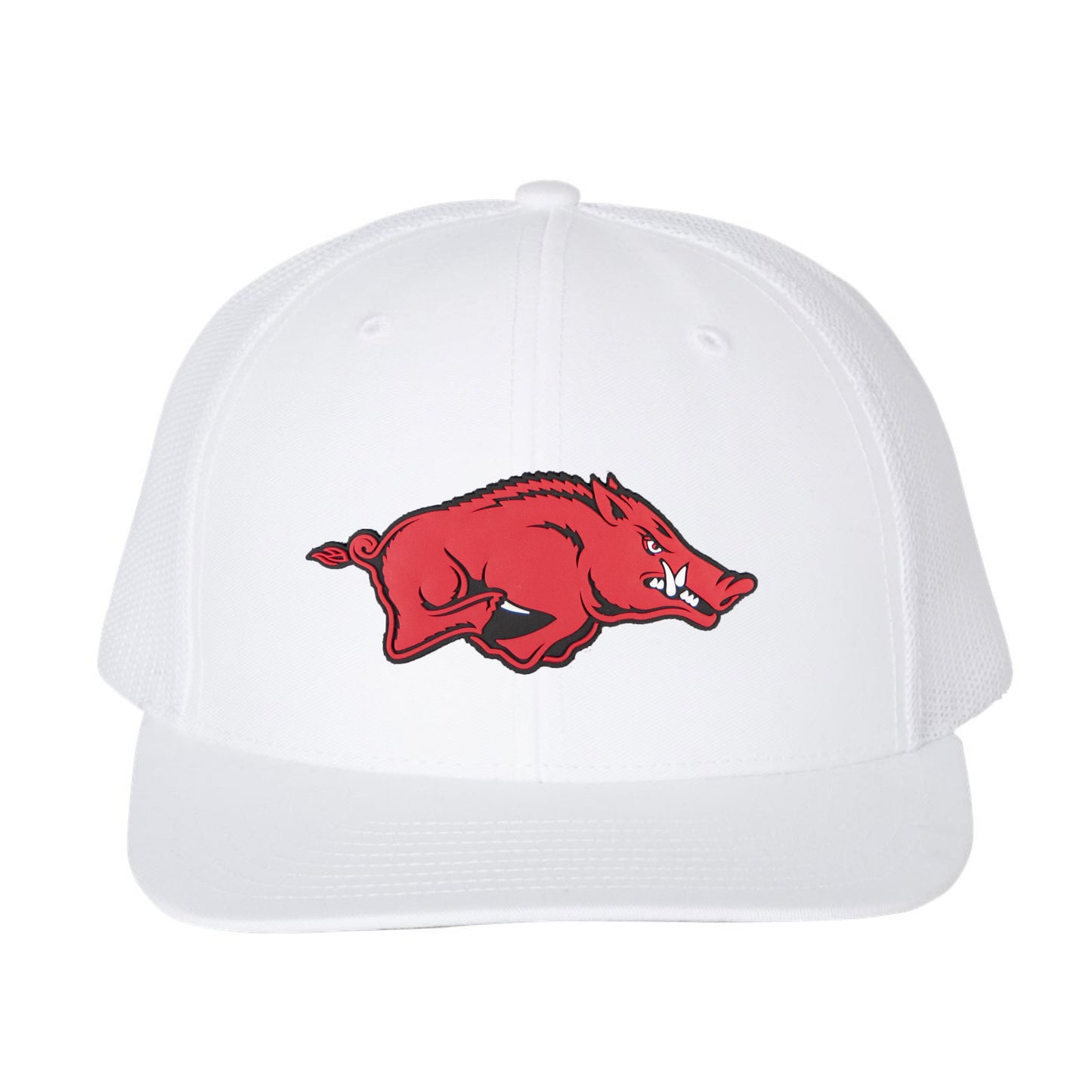 Arkansas Razorbacks 3D YP Snapback Trucker Hat- White - Ten Gallon Hat Co.