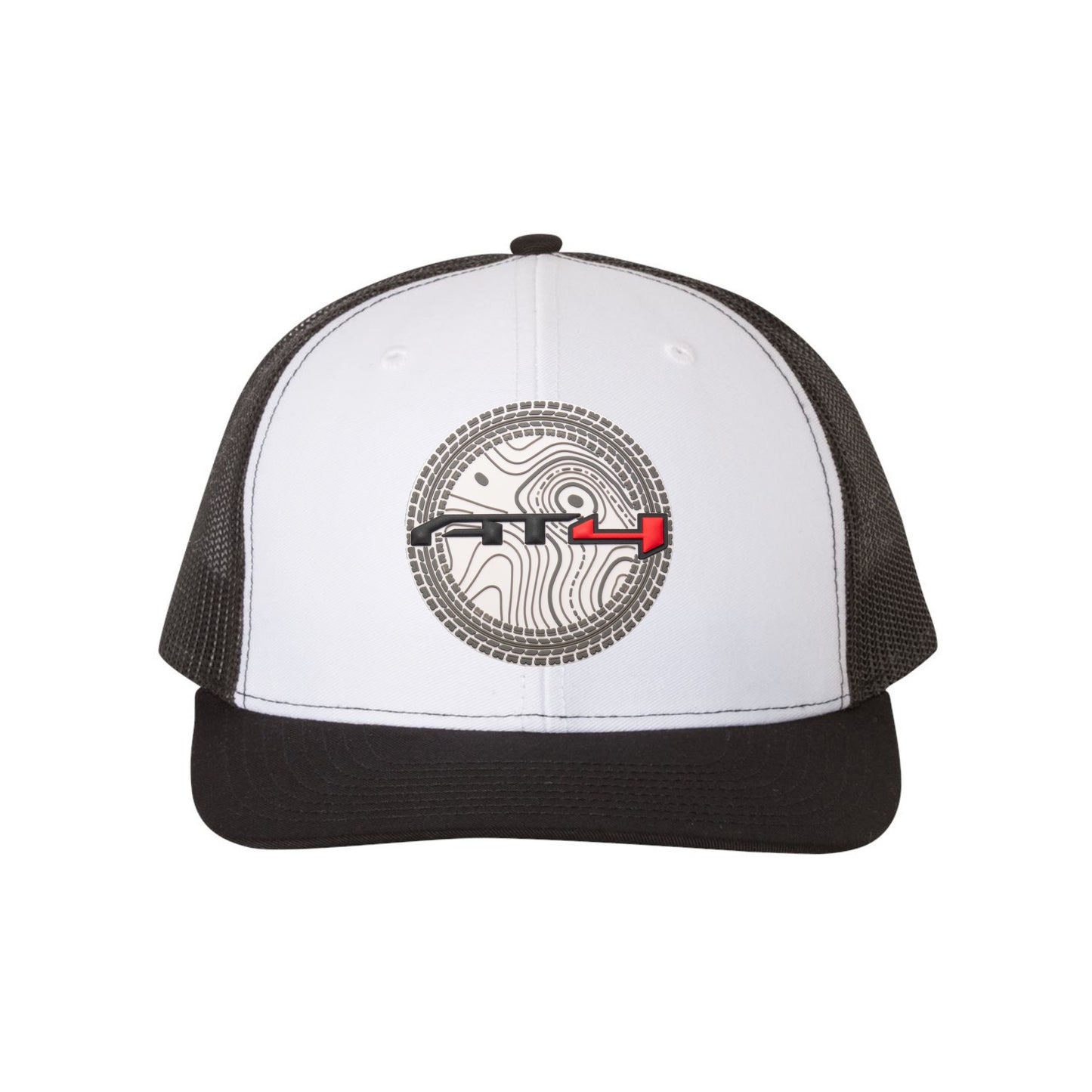 AT4 3D Snapback Trucker Hat- White/ Black - Ten Gallon Hat Co.