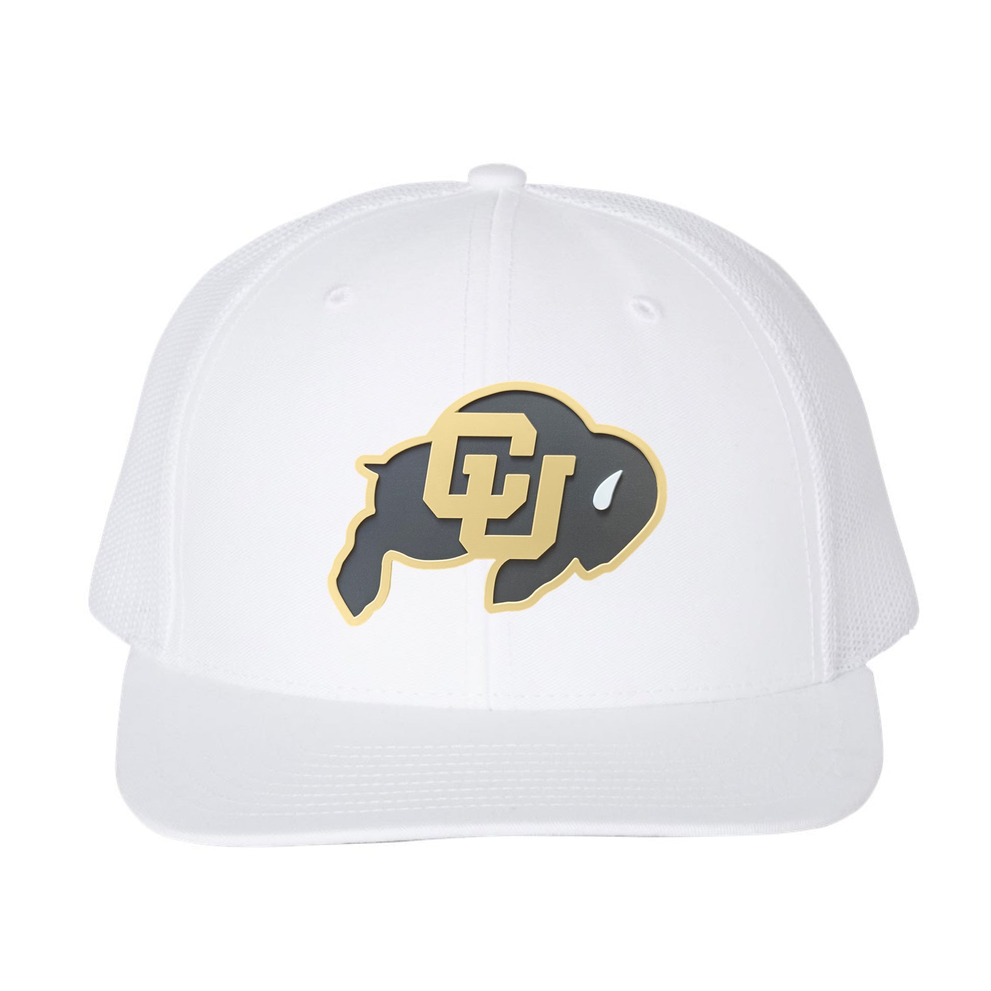 Colorado Buffaloes 3D YP Snapback Trucker Hat- White - Ten Gallon Hat Co.
