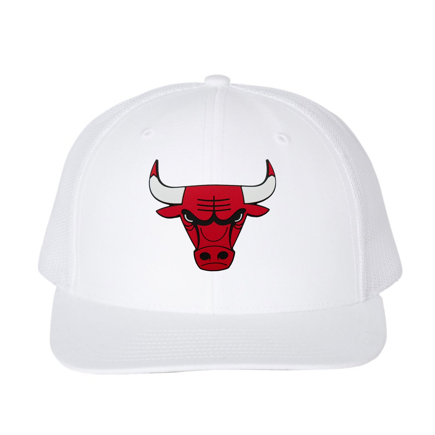 Chicago Bulls 3D YP Snapback Trucker Hat- White - Ten Gallon Hat Co.